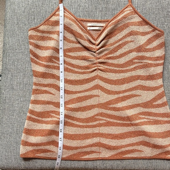 ✨ Anthropologie Cora Striped
Animal Print Metallic Spaghetti
Strap top ✨Size: M - Picture 11 of 14